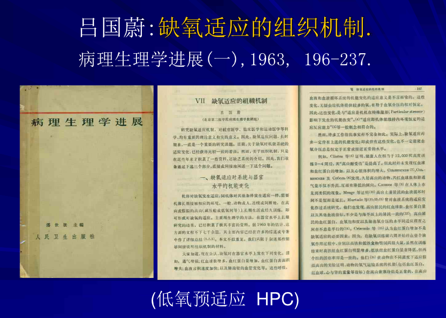 首都医科大学低氧医学研究所吕国蔚：缺氧适应的组织机制
